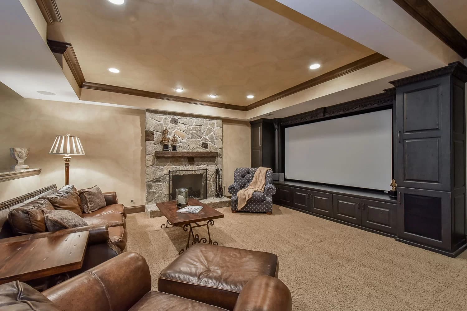 Complete Basement Living Space