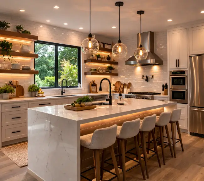 DADU kitchen with modern premium finishes in Bellevue